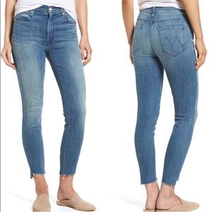 Mother The Stunner Zip Ankle Fray Jeans in Good Girls Do - 25